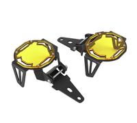 Zerodis Protettore Luce della Nebbia Motociclistica 2 Pezzi, Protezione della Lampada a LED del Coperchio Protettivo in Alluminio con Hardware di Montaggio Compatibile con R1200GS (Yellow)