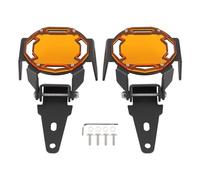 Zerodis Protettore Luce della Nebbia Motociclistica 2 Pezzi, Protezione della Lampada a LED del Coperchio Protettivo in Alluminio con Hardware di Montaggio Compatibile con R1200GS (Orange)