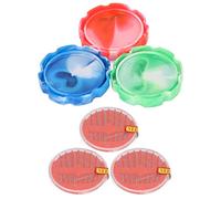 Zerodis Puntaspilli da 3 Pezzi, Scatola Magnetica per Aghi da Cucito Portaspilli Multifunzione di Grande capacità con 48 Aghi Elegante Porta Graffette Organizzatore Salvaspazio per