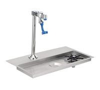 Zerodis Push Tipo Tipo Tazza di Rubinetto, Rinser per Pulizia di Tazza di Vetro con Rinser per Pulizia in Vetro di Ugello Multipla