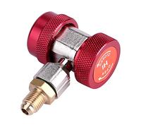Zerodis R134A Easy ConnectDisconnect High Copler -Adapter per AC -Set per HVAC Technici (Ad Alta Pressione Rossa)