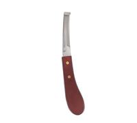 Zerodis Rasoio per Coltello per Zoccolo, Lama a Doppia Faccia in Acciaio Inossidabile Manico Ergonomico in Legno Coltello per Zoccolo Coltello per Zoccolo Maniscalco