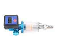 Zerodis Regolatore d'Aria Digitale con Misuratore di Pressione e Filtro Sifone per Pistole di Verniciatura e Compressori