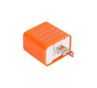 Zerodis Relay Lampeggiatore a 2 Pin per il Segnale di Svolta a LED Velocità Regolabile Motocicletta per Moto 12 V relè Lampeggiatore Universale per la Maggior Parte delle Motocicle (ORANGE)