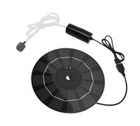 Zerodis Riscaldatori di Piscina Pannelli Solari in Silicone Monocristallino Rotondo Pompa per Aeratore per Acquario USB con Tubo e Ganci Adatti per il Serbatoio di Pesce Esterno Stagno da Piscina