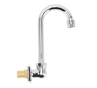 Zerodis Rubinetto da Cucina a Monte a Parete, in Acciaio Inossidabile G12 Fili Montato a Parete Valvola del Ginocchio Basino Tap Tapsinvello a Base di Lavandino Cucina per Cucina per