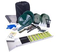 Zerodis Scatola Chiusa, Kit Portatile per la Panoramica Dell'oro Pieghevole Efficiente da 50 Pollici in Lega di Alluminio per L'esplorazione dei Corsi D'acqua