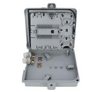 Zerodis Scatola di Distribuzione in Fibra Ottica Terminali in Fibra di di di Fibre FTTH IP65 Montaggio a Parete Impermeabile per Uso Esterno Interno con 12 Adattatori o 1x8 Slitter PC+MATERIALE ABS