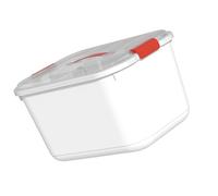 Zerodis Scatola Organizer per Pronto Soccorso, Custodia di Emergenza Multistrato in Plastica con Vassoio Rimovibile, Ideale per Kit di Emergenza per la Casa e il Viaggio (rosso)