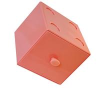 Zerodis Scatole Portaoggetti Organizzatore Impilabile in Plastica Premium con Cassetto Integrato per Ufficio, Scuola, Casa, Cosmetici, Gioielli, Forniture per Ufficio. Scatola Portaoggetti da (PINK)