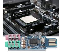 Zerodis Scheda Elettronica, Adattatore Audio USB Esterno con Design Compatto, Plug and Play per Utenti di Laptop e PC Audio USB Gratuito con Driver