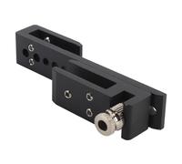 Zerodis Serratura per Porta Scorrevole, Acciaio Inossidabile Larghezze Vetro 8-12 Mm Tolleranza Spazio 12 Mm Serratura per Porta in Vetro per Docce Senza Telaio (Nero 8 mm)