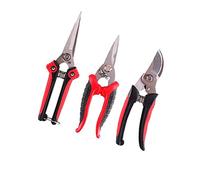 Zerodis Set di Attrezzi da Giardino Lame in Acciaio Inossidabile Potatori Manuali Ergonomici per Tagliare Fiori e Raccogliere Frutti Cesoie da Potatura da Giardinaggio