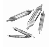 Zerodis Set di Punte da Trapano Centrali da 5 Pezzi, Acciaio Ad Alta velocità, Angolo di 60 Gradi, Perfetto per la Lavorazione dei Metalli e l'uso del Tornio