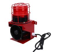 Zerodis Sirena Industriale con Suono e Luce, Luce Stroboscopica a LED con Avvisatore Acustico da 120 DB con IP55 Impermeabile per Cantiere di Costruzione di Banchine di Minerarie (Spina europea)