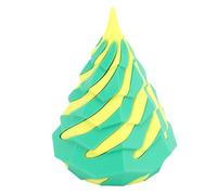 Zerodis Spiral Cone Toy 3D Stampato Pyramid Passthrough Sculpture Pla Mini Impossible Illusione con Colori Vibranti per l'arredamento della Scrivania (Giallo e Verde)