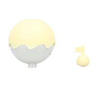 Zerodis Stampo per Ghiaccio Sferico in Silicone con Coperchio Trasparente, Facile da Rilasciare, 2,4 Pollici, per Whisky Cocktail Bevande (YELLOW)
