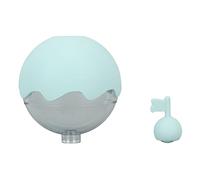 Zerodis Stampo per Ghiaccio Sferico in Silicone con Coperchio Trasparente, Facile da Rilasciare, 2,4 Pollici, per Whisky Cocktail Bevande (BLUE)