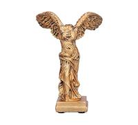 Zerodis Statua della Vittoria Alata di Samotracia, Scultura della Dea, Scultura della Dea Greca della Vittoria in Resina con Tappetino Antiscivolo per L'Home Office Living