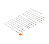 Zerodis Strumenti di Pittura Set di Pennelli Artistici Robusti Pennelli per Capelli in Nylon per Dipingere Disegni a Tratteggio con Ghiera in Metallo per Design delle Unghie Fai da Te Uso del Salone