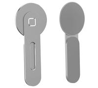 Zerodis Supporto Magnetico per Telefono Portatile, Forte Magnete in Lega di Alluminio per 12 13, Organizer per Area di Lavoro a Doppio Schermo per Utenti e Monitor (Silver)