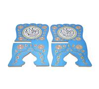 Zerodis Supporto per Supporto per Libri del Corano in Legno di Bosso per | Espositore in Legno per Bibbia, Lettura di Libri di , Regalo Eid, Organizer da Scrivania Portatile
