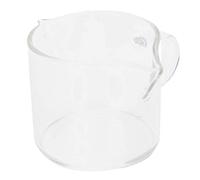 Zerodis Tazza da caffè in Vetro Borosilicato, Misurino Resistente Al Calore con Manico, Adatta Al Microonde e Lavabile in Lavastoviglie, capacità 100 ml.