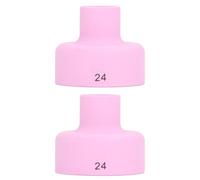 Zerodis Tazza per Saldatura in Ceramica da 2 Pezzi, Kit Ugelli in Allumina Ad Alta Temperatura, Compatibile con WP9 20 25 17 18 26 per Saldatura Professionale