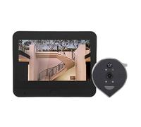 Zerodis Telecamera per Campanello Spioncino Digitale Intelligente, Visore Video WiFi Wireless con Rilevamento Umano PIR e Audio Bidirezionale, per Ufficio Domestico con Archiviazione