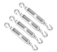 Zerodis Tenditori di Sollevamento in Acciaio Inossidabile 304 M6 con Lunghezza Regolabile 65 Mm per Cavo di Tensione per Fune Gancio per Corda Sospesa per Gancio Tenditore