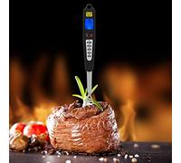 Zerodis Termometro per Barbecue Forchetta per Carne Digitale Doppia Sonda Letture Accurate per Cucinare Alla Griglia Compatibile con Varie Carni