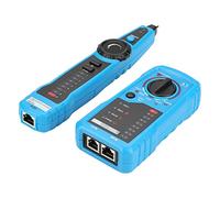Zerodis Tester per Cavi di Rete Localizzatore di Cavi ABS Portatile RJ11 RJ45 Tester di Telefonica per il Controllo della continuità, Localizzazione dei Punti di Interruzione e Test dello Stato