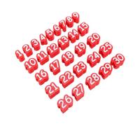 Zerodis Topper per Matite Numerate da 1 a 30, Etichette a Matita | Adatto a Matite Standard, Materiale ABS, per L'organizzazione della Scrivania, il Monitoraggio dei Quiz, il Lavoro di