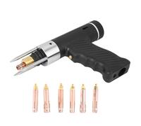 Zerodis Torcia per Saldatura a Perno di Scarico del Condensatore, 6pcs M3 a M10, Ugello Resistenza Al Calore, Maniglia Ergonomica, Estensione della Durata di Servizio, Principalmente per Alluminio,