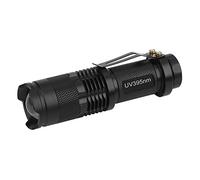 Zerodis Torcia ultravioletta, torcia a LED ultra viola palmare Blacklight lampada di ispezione della luce della torcia del rilevamento dei soldi (395nm)