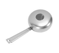 Zerodis Tostatrice per caffè in Grani, Tostatrice per caffè in Acciaio Inossidabile con Manico in Legno Pratica per per la Casa All'aperto Cottura in Chicchi di