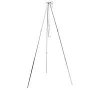 Zerodis Treppiede da Portatile all'aperto con Catena di Sospensione Regolabile, Supporto per Griglia da Campeggio Accessorio per Pentole Griglia per Barbecue