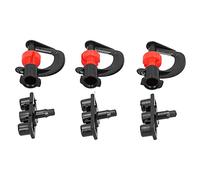 Zerodis Ugelli Irrigatori Gocciolatori Spruzzatore Irrigatore Nebulizzante per Serra da Giardino con Irrigazione Uniforme Plastica ABS Facile Installazione per Fiori Piante Verdure 20 Set Ugello