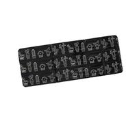 Zerodis Utensili da Tessuto di Cotone Simpatico Disegno Floreale Ideale per Progetti di Cucito Fai da Te e Applicazioni per Abbigliamento e Decorazioni per la Casa Toppe per Quilting Floreali (BLACK)