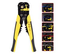 Zerodis Utensili per Pelle Utensile per Cavo Autoregolante in Acciaio Legato Al Cromo Vanadio Lunghezza 8 Pollici Ideale per Elettricisti e Progetti Fai da Te Spelafili Automatico