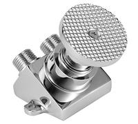 Zerodis Valvola a Pedale, Filettatura G1/2in Rubinetto a Pedale in Rame Interruttore a Pedale Rotondo Rubinetto Automatico per Acqua Fredda Pedale per Ospedali Scuole Edifici per