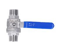 Zerodis Valvola a Sfera 3/4 Pollici in Acciaio Inossidabile 304 MANUALE ASSUNTRO CHE CON RESISTENZA ALTA PRESSIONE 1000PSI per Sistemi Idraulici a Gas Olio