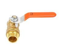 Zerodis Valvola a Sfera di Ottone 1/2, DN15, Doppia Direzione, Filo Maschile e Femminile, Valvola di Controllo dell'Acqua con Corpo in Ottone, Facile Operazione, per Applicazioni di Spegnimento e