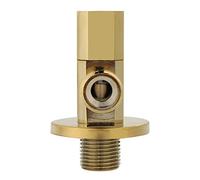 Zerodis Valvola Angolare Dell'acqua, Deviatore del Bagno, Arresto Angolare in Oro Rosa, Valvola del Rubinetto in Ottone, Superficie Liscia, Funzionamento Facile, Installazione Rapida