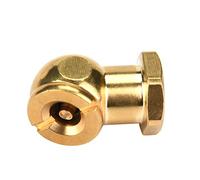 Zerodis Valvola d'Aria per Pneumatici in Ottone 1/4 Senza Clamp/Holder Chuck di Aria in Rame, Adatto Al Motore dell'auto con Fattura Fine e Resistenza Eccellente, Facile Usare (#2)