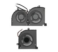 Zerodis Ventola GPU, DC 5V 0.5A 4 Pin Easy Connect Ventola CPU GPU in Lega di Alluminio ABS per MS 17G2 per BS5005HS U3I (Ventola CPU e GPU)