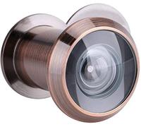 Zerodis Visualizzatore Porte Sicurezza Peephole Peek Vetro Ottico 220 Gradi Grandangolare con la Copertura della Privacy(Red Bronze)