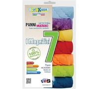zerokappa PANNO IN MICROFIBRA MULTIUSO 'MAGNIFICI 7' - cm 30 x 30, Ideale per Pulizia Auto, Casa e Ufficio, Alta Assorbenza, Non Graffia né Lascia Aloni, Lavabile e Riutilizzabile