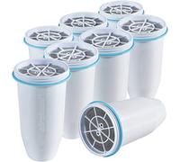 Zeroliquid ZR-017 Filtro dell'acqua di ricambio per brocche e distributori d'acqua, filtro avanzato a 6 stadi per rimuovere il 99,9% di piombo, cloro, fluoro, metalli pesanti, senza BPA (confezione da