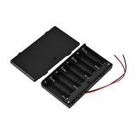 Zerone 12 V 8 x AA battery Holder case, ABS batteria Storage box con Swith in nero